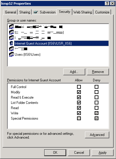 Changing File Permissions During And After Update Web Site Scripts Com